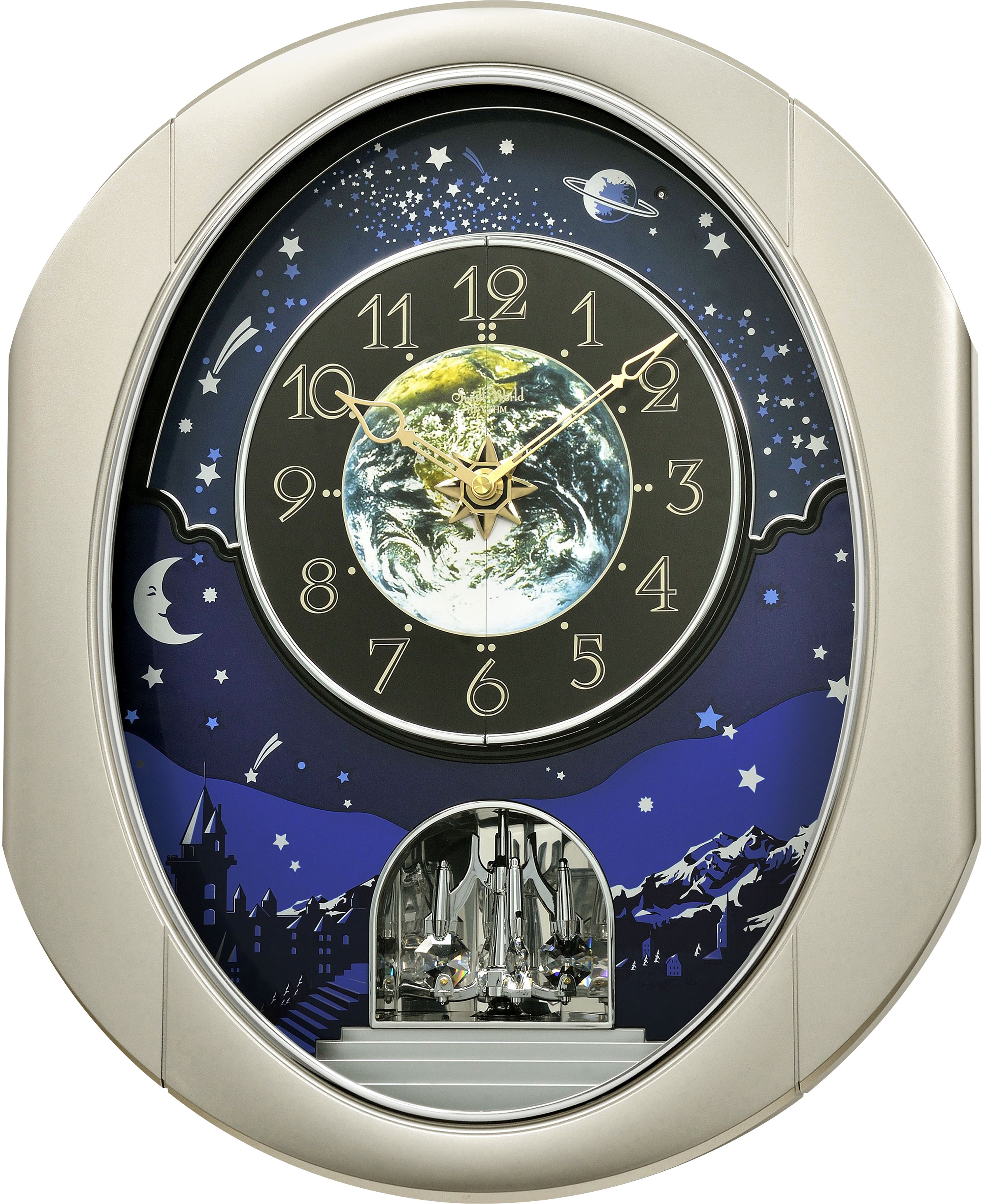 Peaceful Cosmos II – 4MH408WU19 | Rhythm Clocks