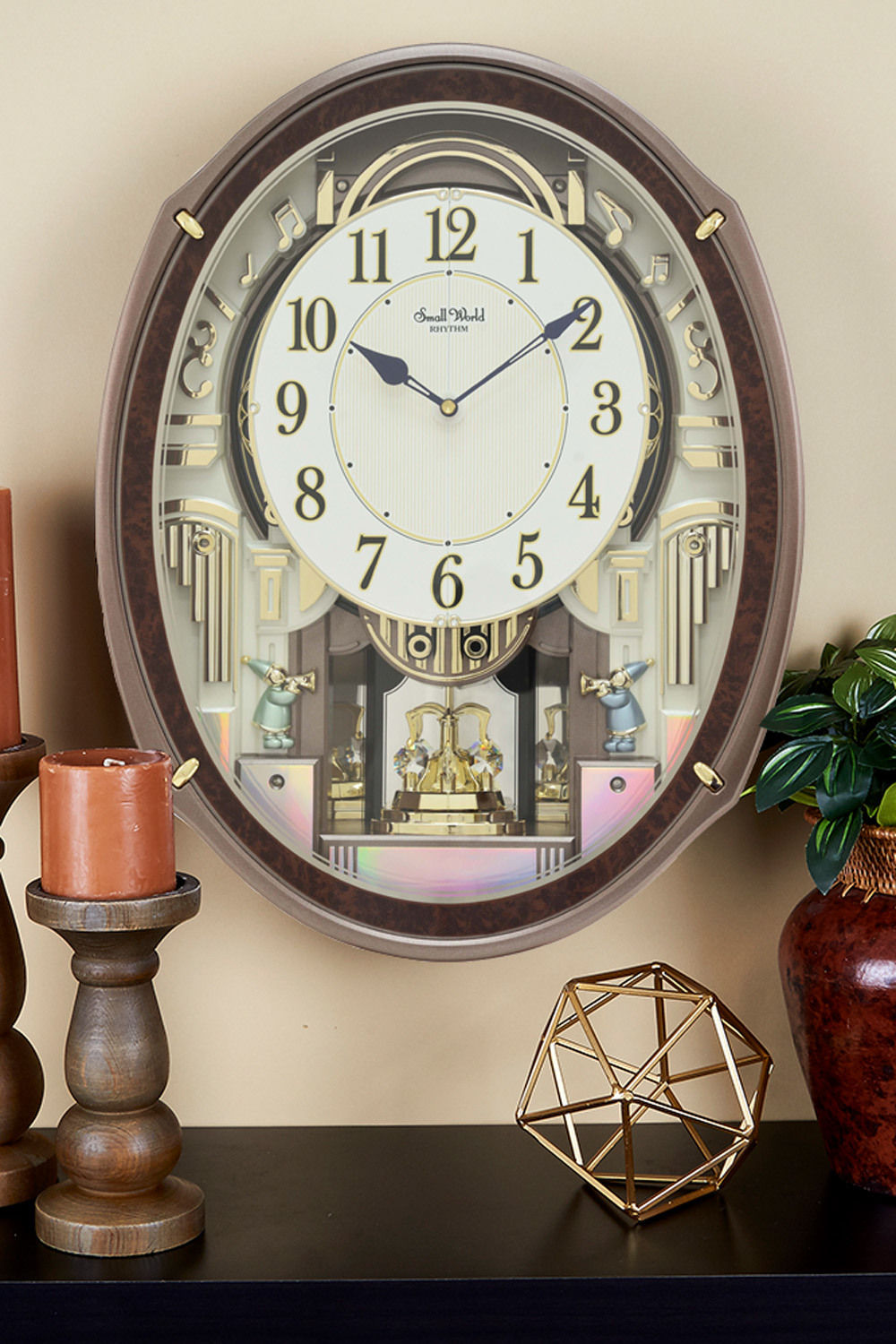 RHYTHM MUSICAL  WALL CLOCK NEW HARMONY BLESSING  WITH 30 MELODIES 4MH423WR23 